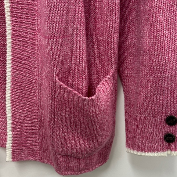 New Appleseeds pink Women's Sweater cardigan M - Picture 4 of 6